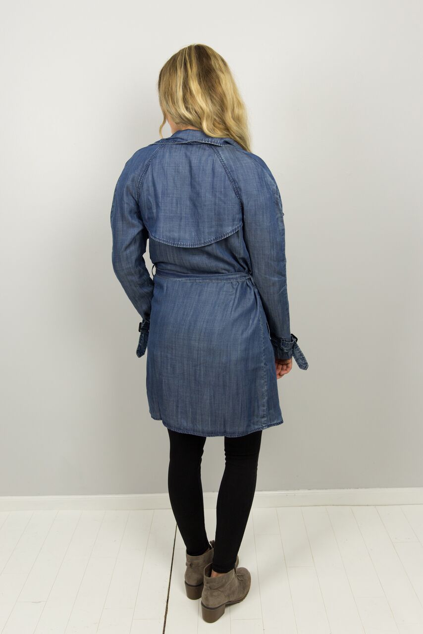 Great Lengths Denim Trench Jacket